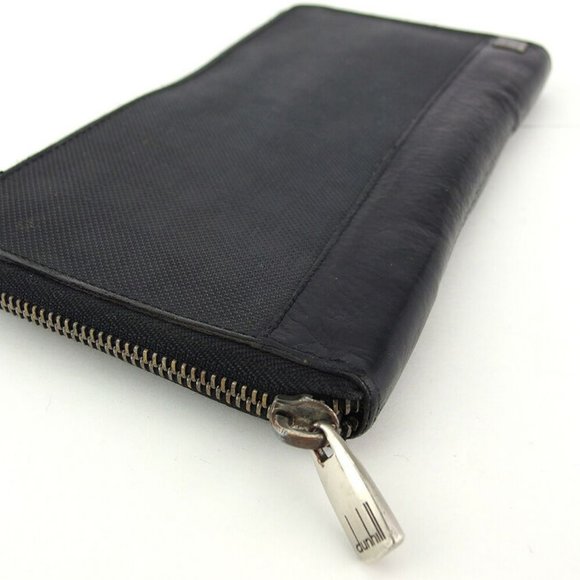 Dunhill wallet canvas �~ leather Authentic used - Picture 4 of 8